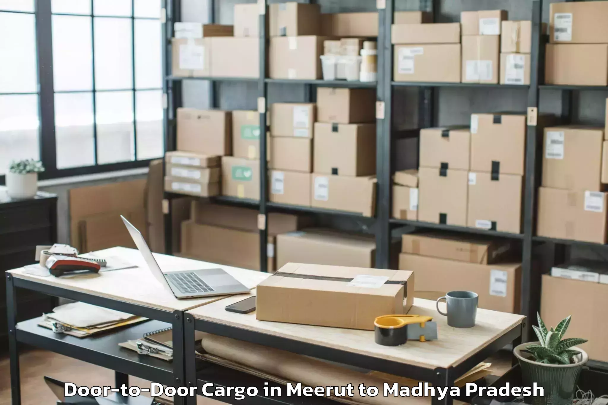 Book Your Meerut to Pdpm Indian Institute Of Infor Door To Door Cargo Today